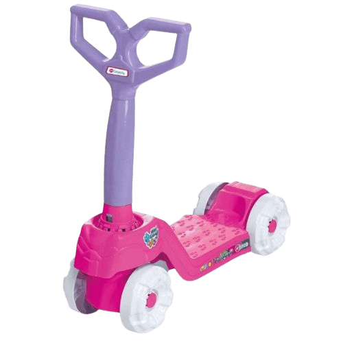 Patinete Mini Scooty 4 Rodas Calesita Rosa