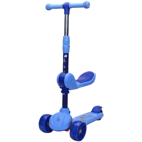 Patinete 3 Rodas Com Apoio Rodas LED Zippy Toys Azul